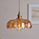 Vintage flower pendant lamp