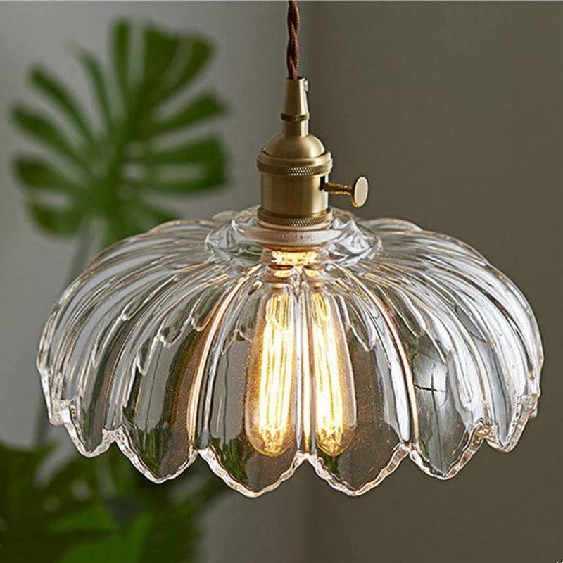 Vintage flower pendant lamp