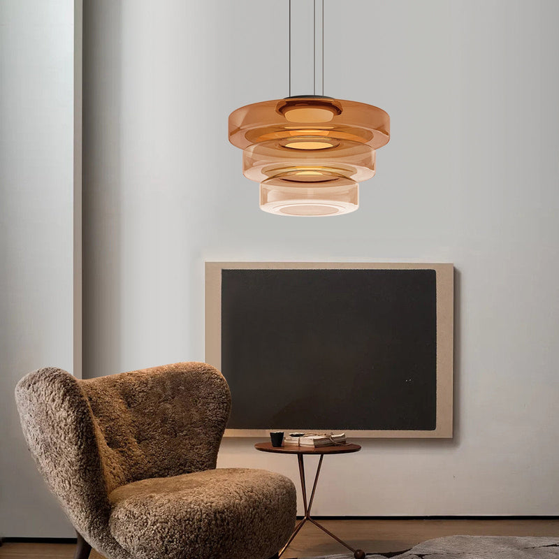 Glass Pendant Light In Bauhaus Style