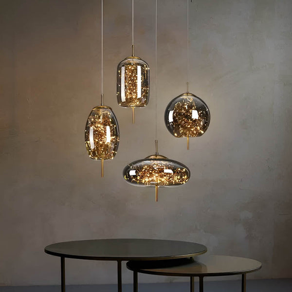 Essence | Exquisite Brown Glass Pendant Light