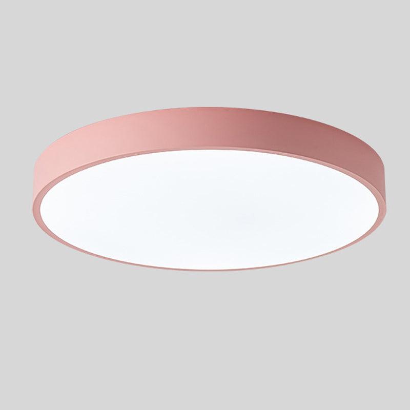 Nordic Wooden Macaroon Circular Ceiling Light