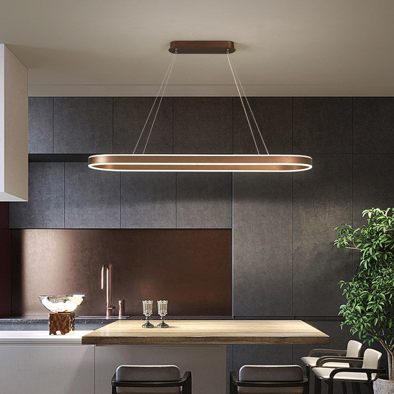 Suspension de cuisine en or rose