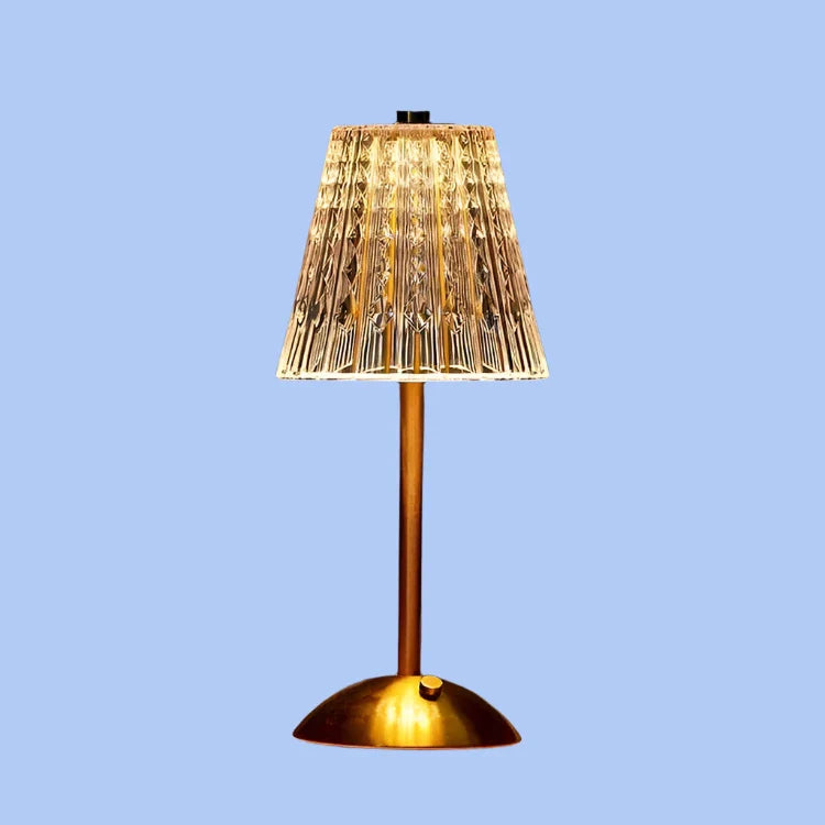 Crystal Metal Cordless Table Lamp