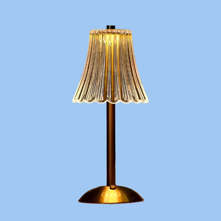 Crystal Metal Cordless Table Lamp