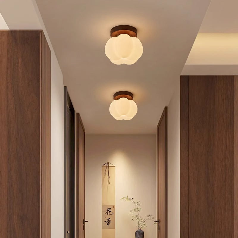 Pumpkin Flush Ceiling Lamp