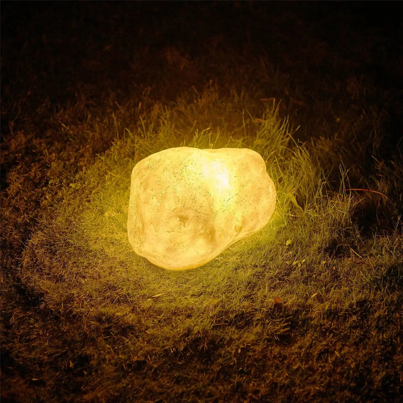 Luminaire extérieur en pierre vibrante 