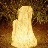 Luminaire extérieur en pierre vibrante 
