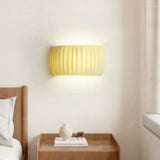 Modern Art Deco Resin Ribbed Wall Sconce