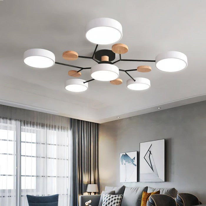 Nordic Branched Disc LED Ceiling Light