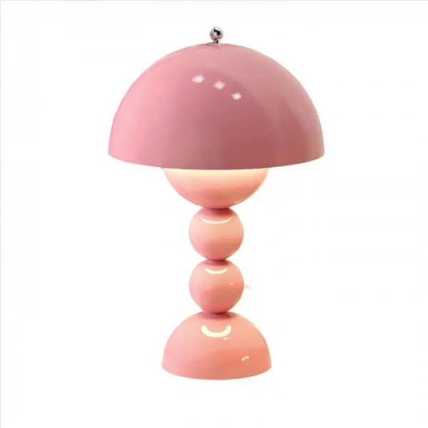 Lampe de table portable colorée à boutons de fleurs nordiques
