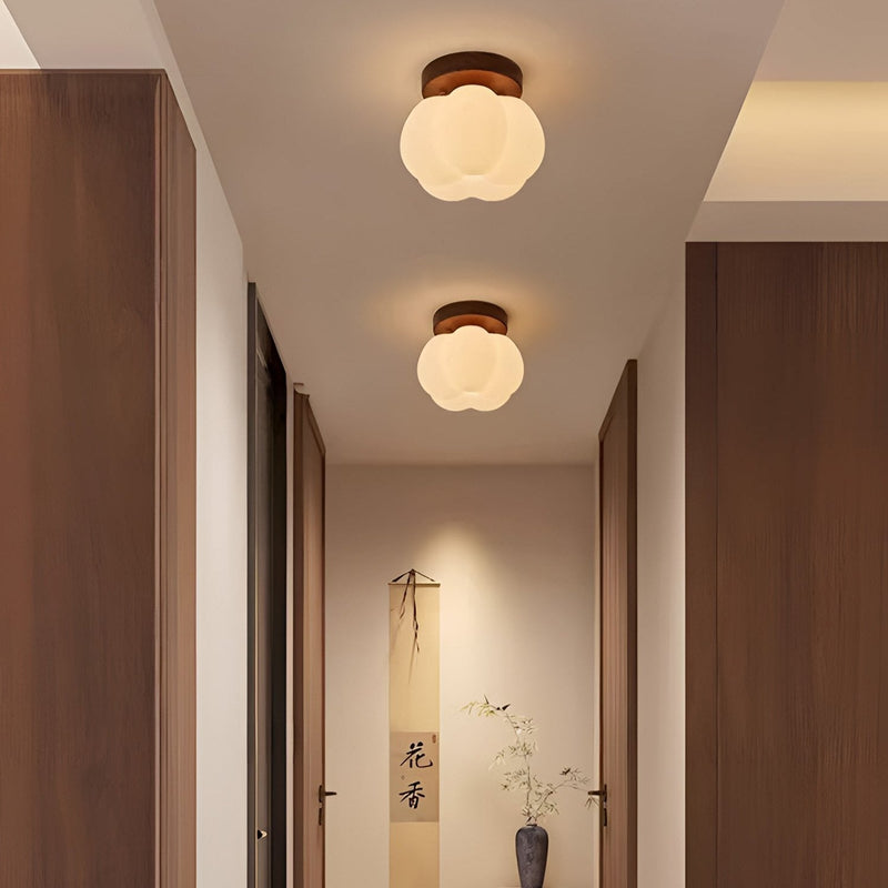 Pumpkin Flush Ceiling Lamp