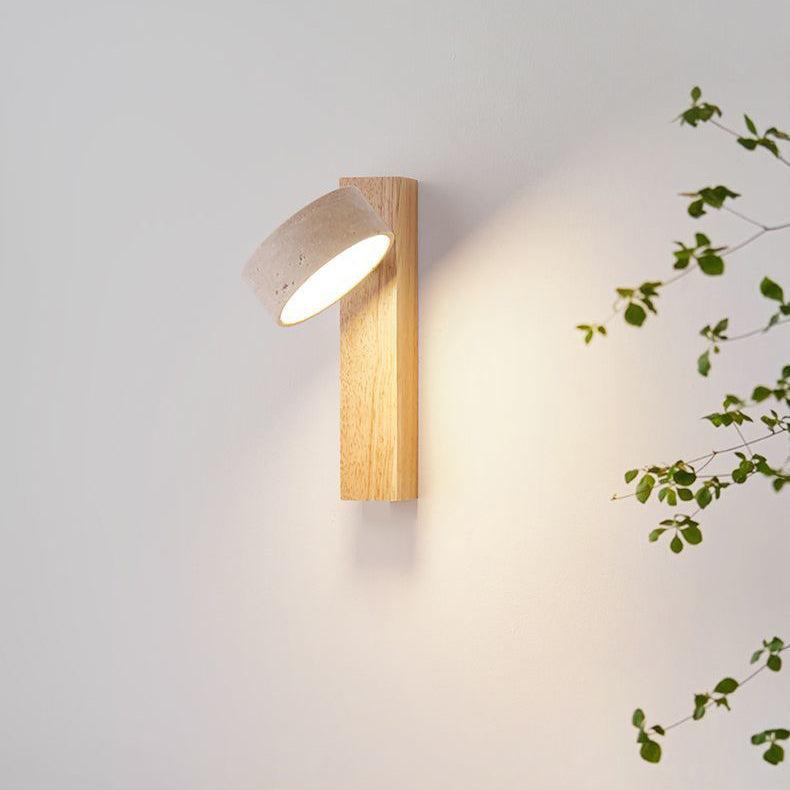 Wabi Sabi Off-white Travertine Wall Lamp