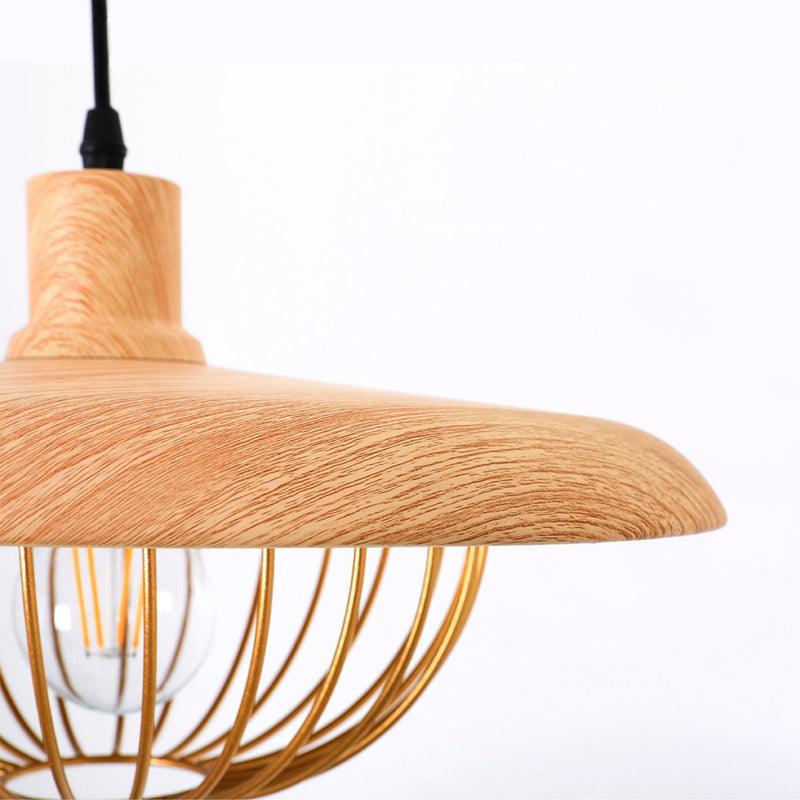 Imitation Wood Grain Pendant Lamps