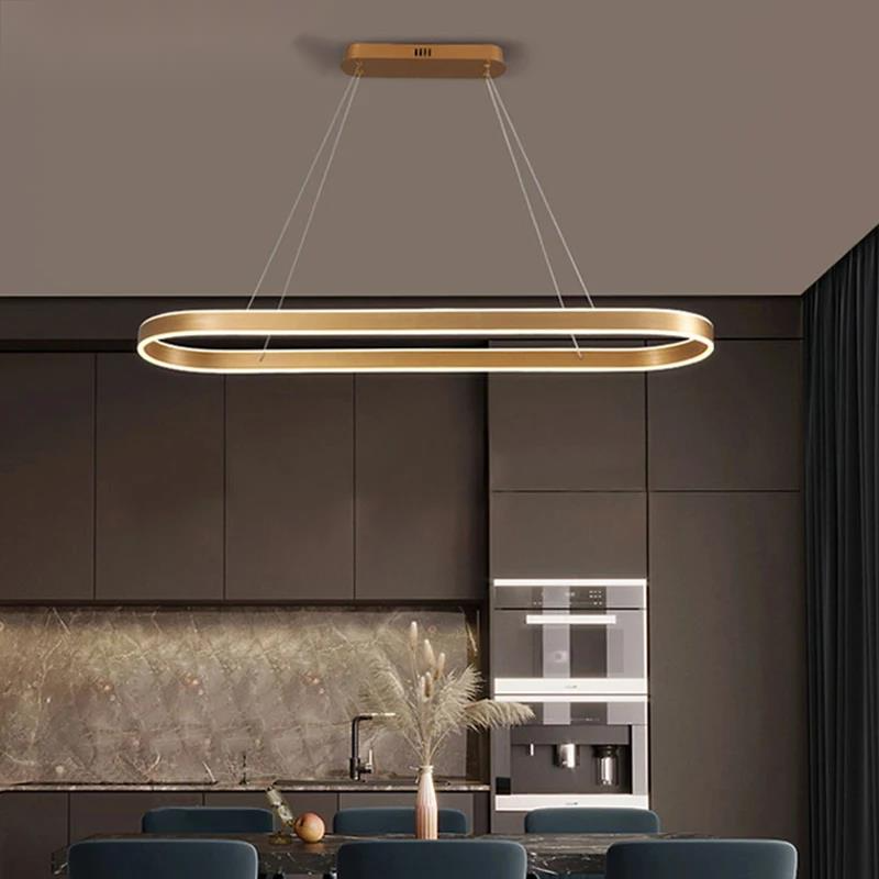 Suspension de cuisine en or rose