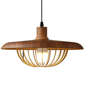 Imitation Wood Grain Pendant Lamps